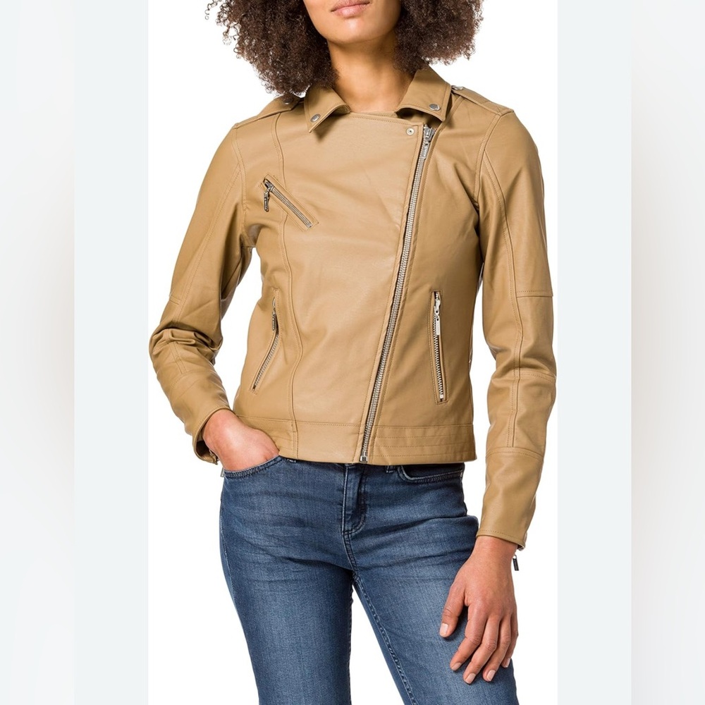 Garcia Women’s Tan Biker Jacket